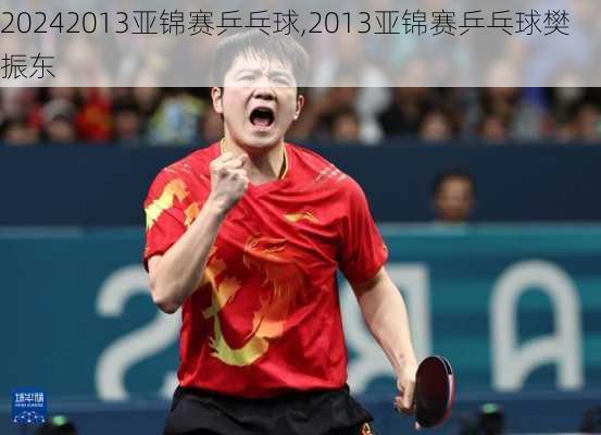 2013亚锦赛乒乓球,2013亚锦赛乒乓球樊振东