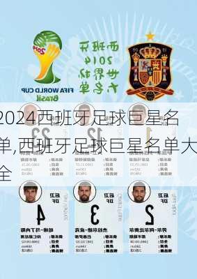 西班牙足球巨星名单,西班牙足球巨星名单大全