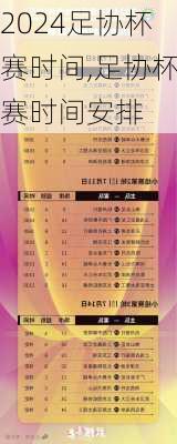 足协杯赛时间,足协杯赛时间安排