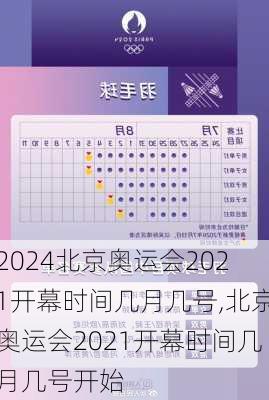 北京奥运会2021开幕时间几月几号,北京奥运会2021开幕时间几月几号开始