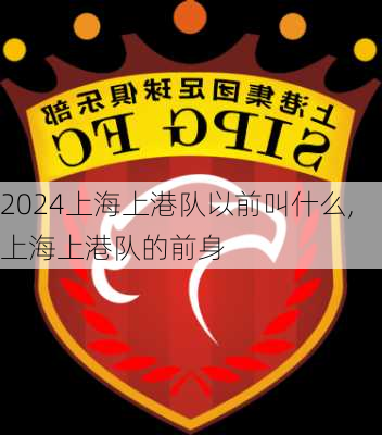 上海上港队以前叫什么,上海上港队的前身