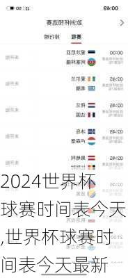 世界杯球赛时间表今天,世界杯球赛时间表今天最新