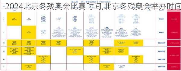 北京冬残奥会比赛时间,北京冬残奥会举办时间