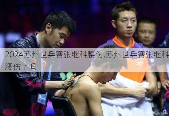 苏州世乒赛张继科腰伤,苏州世乒赛张继科腰伤了吗