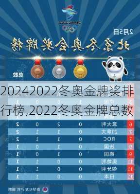 2022冬奥金牌奖排行榜,2022冬奥金牌总数