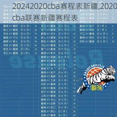 2020cba赛程表新疆,2020cba联赛新疆赛程表