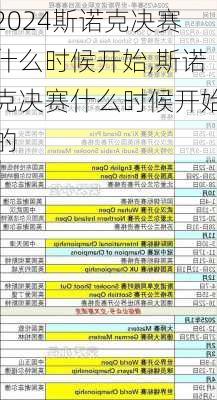 斯诺克决赛什么时候开始,斯诺克决赛什么时候开始的