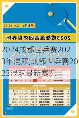 成都世乒赛2023年混双,成都世乒赛2023混双最新赛况