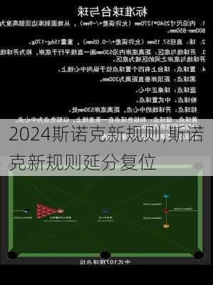斯诺克新规则,斯诺克新规则延分复位