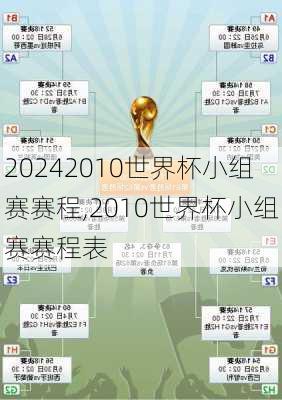 2010世界杯小组赛赛程,2010世界杯小组赛赛程表