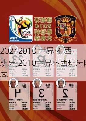 2010 世界杯 西班牙,2010世界杯西班牙阵容