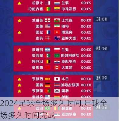 足球全场多久时间,足球全场多久时间完成