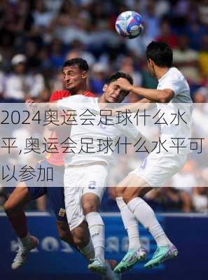 奥运会足球什么水平,奥运会足球什么水平可以参加