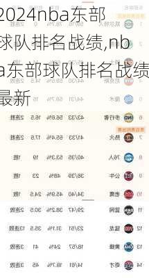 nba东部球队排名战绩,nba东部球队排名战绩最新