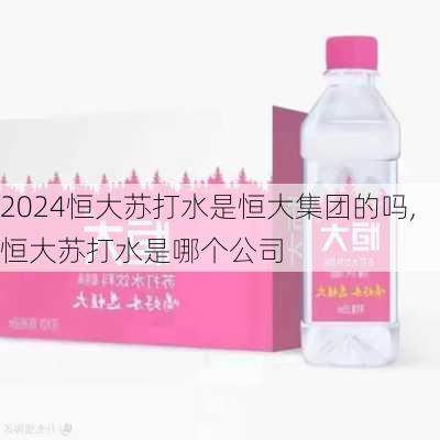 恒大苏打水是恒大集团的吗,恒大苏打水是哪个公司
