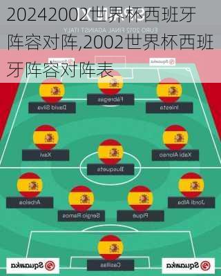 2002世界杯西班牙阵容对阵,2002世界杯西班牙阵容对阵表