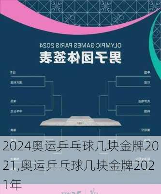 奥运乒乓球几块金牌2021,奥运乒乓球几块金牌2021年