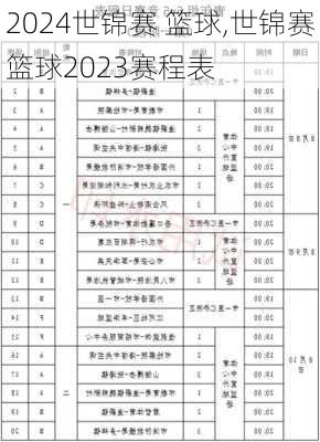 世锦赛 篮球,世锦赛篮球2023赛程表