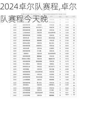 卓尔队赛程,卓尔队赛程今天晚