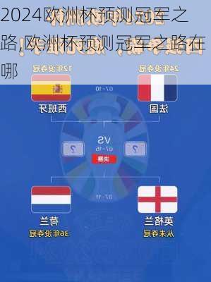 欧洲杯预测冠军之路,欧洲杯预测冠军之路在哪
