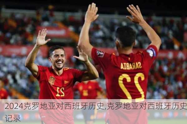 克罗地亚对西班牙历史,克罗地亚对西班牙历史记录