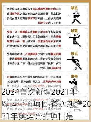 首次新增2021年奥运会的项目,首次新增2021年奥运会的项目是
