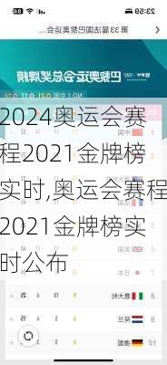 奥运会赛程2021金牌榜实时,奥运会赛程2021金牌榜实时公布