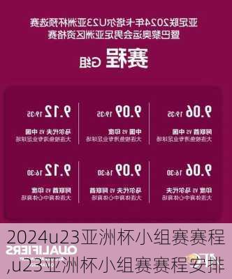 u23亚洲杯小组赛赛程,u23亚洲杯小组赛赛程安排