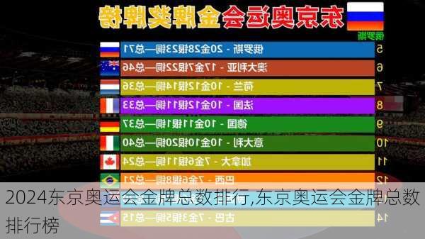 东京奥运会金牌总数排行,东京奥运会金牌总数排行榜