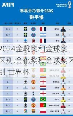 金靴奖和金球奖区别,金靴奖和金球奖区别 世界杯