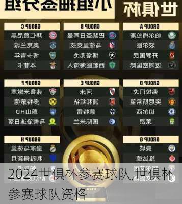 世俱杯参赛球队,世俱杯参赛球队资格