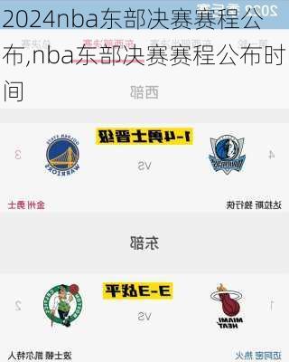 nba东部决赛赛程公布,nba东部决赛赛程公布时间