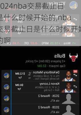 nba交易截止日是什么时候开始的,nba交易截止日是什么时候开始的啊
