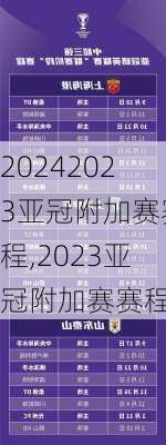 2023亚冠附加赛赛程,2023亚冠附加赛赛程表