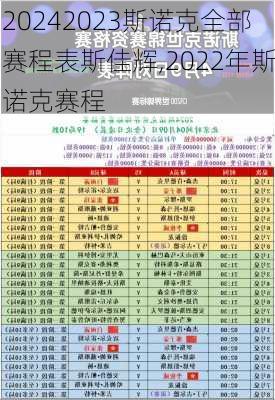 2023斯诺克全部赛程表斯佳辉,2022年斯诺克赛程