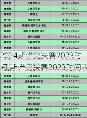 斯诺克决赛2023时间,斯诺克决赛2023时间表