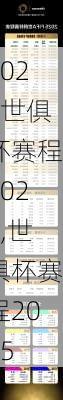世俱杯赛程2023,世俱杯赛程2025