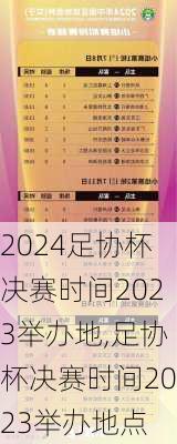 足协杯决赛时间2023举办地,足协杯决赛时间2023举办地点