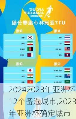 2023年亚洲杯12个备选城市,2023年亚洲杯确定城市