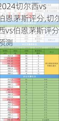 切尔西vs伯恩茅斯评分,切尔西vs伯恩茅斯评分预测