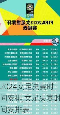 女足决赛时间安排,女足决赛时间安排表