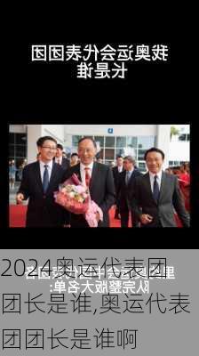 奥运代表团团长是谁,奥运代表团团长是谁啊