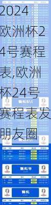 欧洲杯24号赛程表,欧洲杯24号赛程表发朋友圈