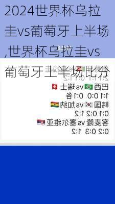 世界杯乌拉圭vs葡萄牙上半场,世界杯乌拉圭vs葡萄牙上半场比分