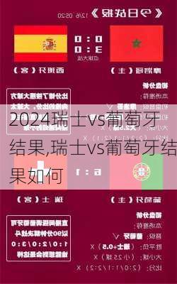 瑞士vs葡萄牙结果,瑞士vs葡萄牙结果如何
