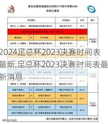 足总杯2023决赛时间表最新,足总杯2023决赛时间表最新消息