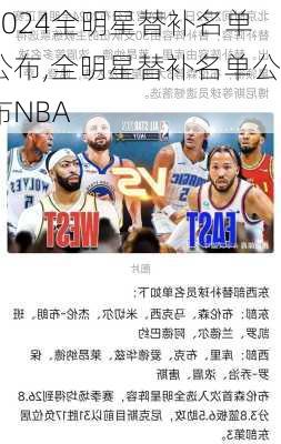 全明星替补名单公布,全明星替补名单公布NBA