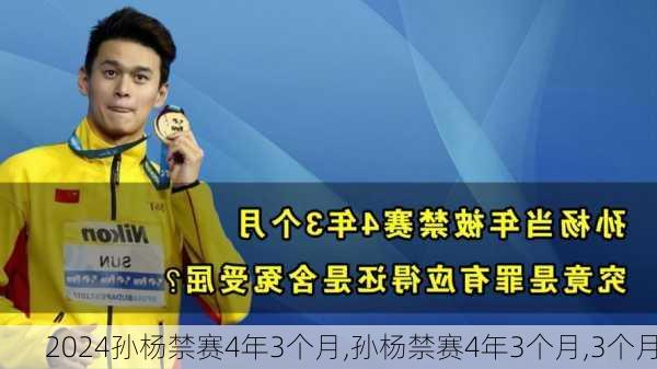 孙杨禁赛4年3个月,孙杨禁赛4年3个月,3个月