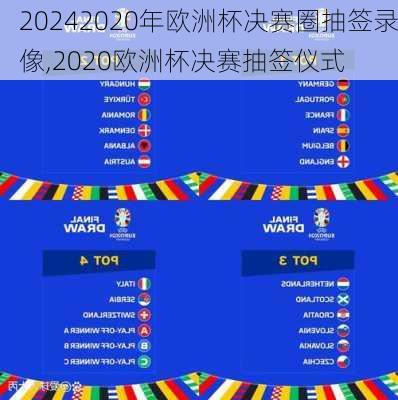 2020年欧洲杯决赛圈抽签录像,2020欧洲杯决赛抽签仪式