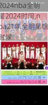nba全明星2024时间,nba21年全明星啥时候